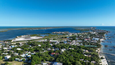 Ambergris Caye Belize Arial Island View