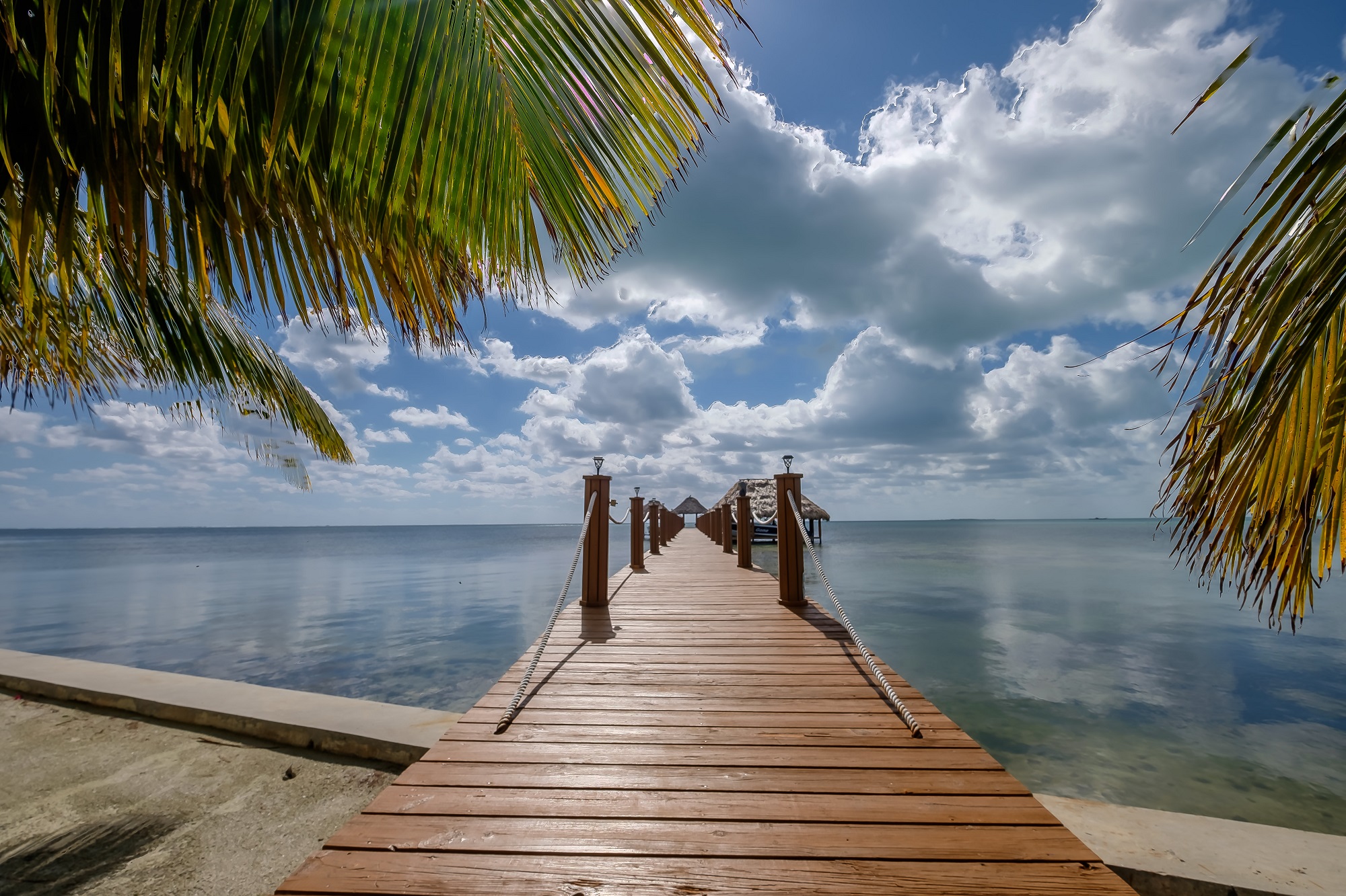 Belize home with dock