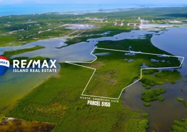 Aerial view of 11 acres of prime undeveloped land for sale in Ambergris Caye, Belize, showcasing the stunning natural landscape and proximity to the beach