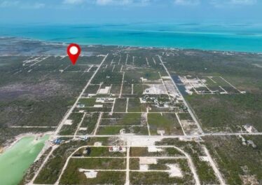 Aerial view of land in secret beach