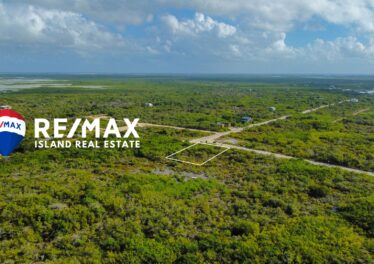 Aerial view of prime land at Secret beach on ambergris key